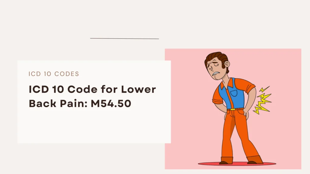 icd 10 code for lower back pain is m54.50